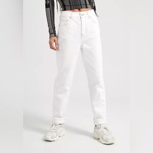 Urban Outfitters BDG Mid-Waist Cream/White Straight Jeans